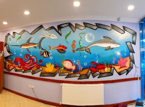 Manzara Graffiti - 3D Graffiti - Duvar Ressamı - Grafiti - Çizgi Karakter Grafiti - Grafitici Aranıyor