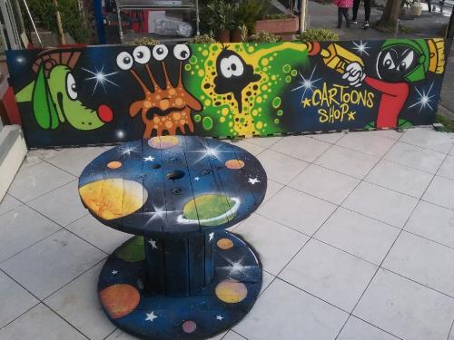 Okul Duvarı Grafitici - Spor Salonu Grafiti- Anaokulu Grafiti- Anaokulu Duvar Boyama - Kreş Grafiti