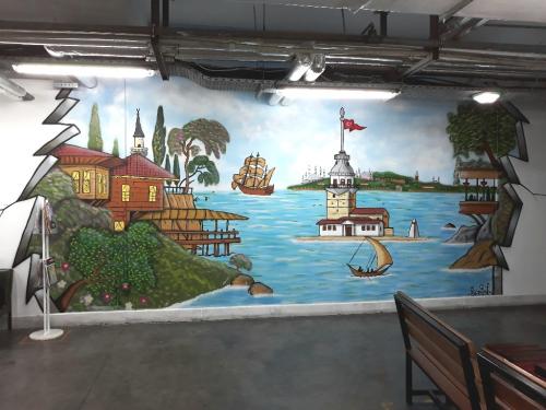 Manzara Graffiti - 3D Graffiti - Duvar Ressamı - Grafiti - Çizgi Karakter Grafiti - Grafitici Aranıyor